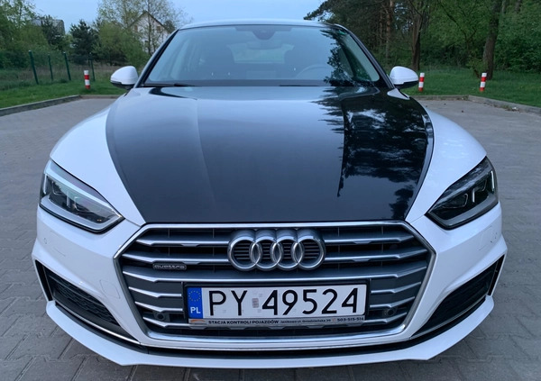 Audi A5 cena 103800 przebieg: 189000, rok produkcji 2018 z Poznań małe 106